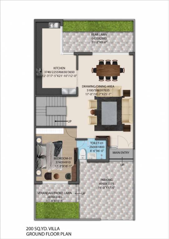  affordable plots Floor Plan Ground Floor Plan