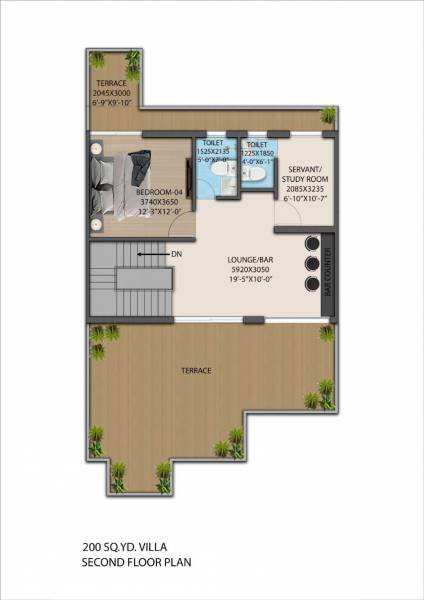  affordable-plots Floor Plan Second Floor Plan