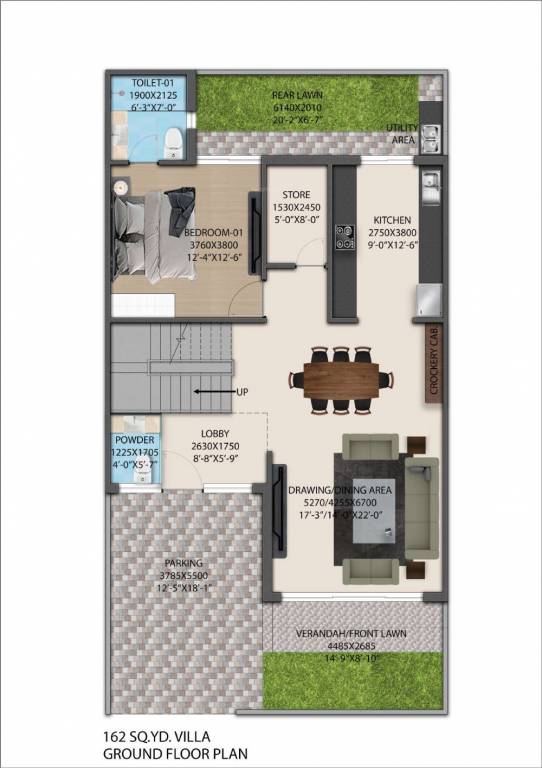  affordable plots Floor Plan Ground Floor Plan