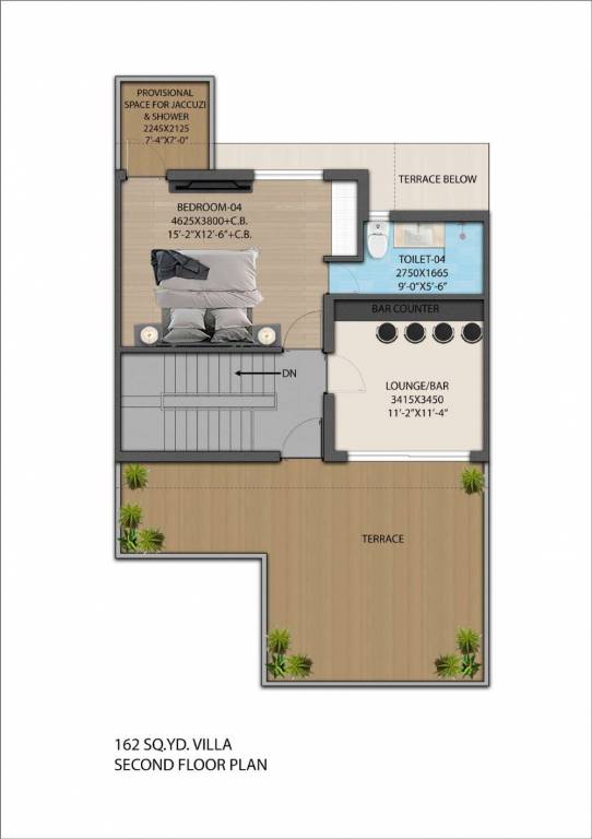 Second Floor Plan affordable plots Floor Plan Second Floor Plan