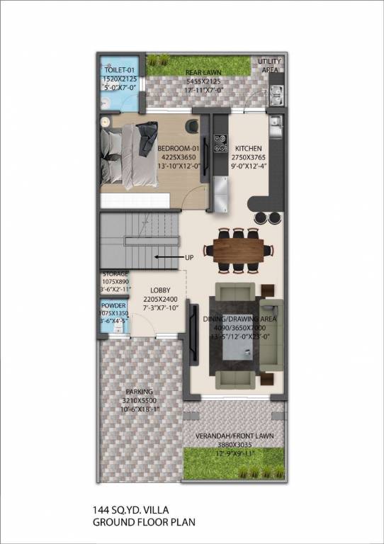  affordable plots Floor Plan Ground Floor Plan