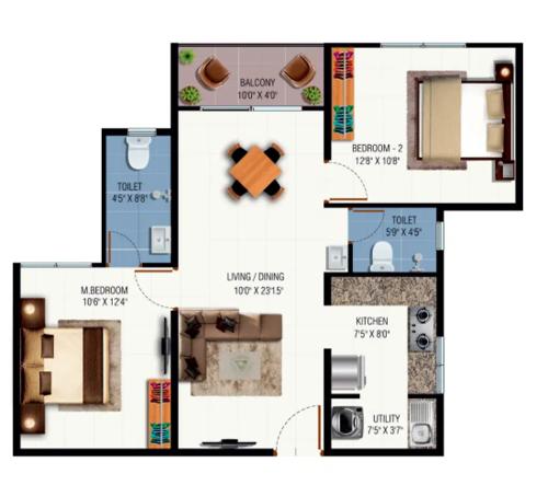  maheshwari-the-lakes-edge Floor Plan Floor Plan