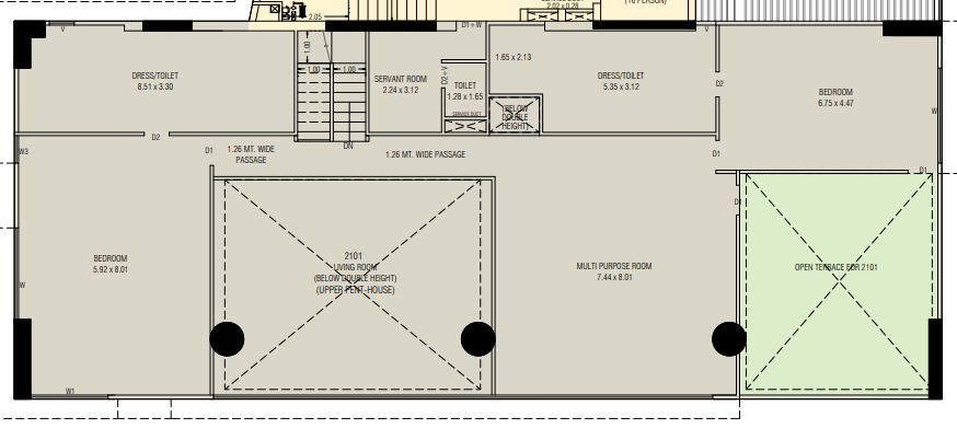 Upper Level Duplex Plan aaryan aayam Floor Plan Upper Level Duplex Plan