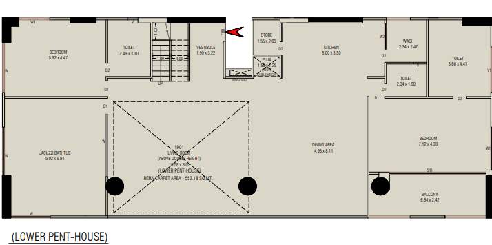  aaryan aayam Floor Plan Lower Level Duplex Plan