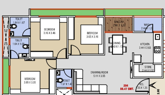 Floor Plan omkar lifestyle Floor Plan Floor Plan