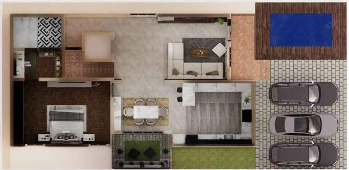  ocean coral ecr villa Floor Plan Ground Floor Plan