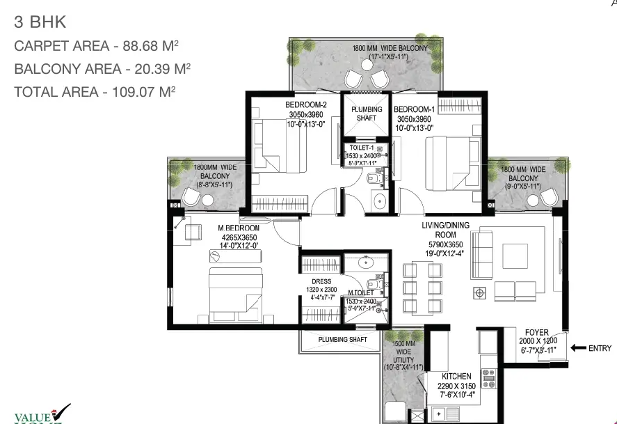  nature plus Floor Plan Floor Plan