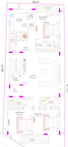  siget-poornapragna-residency Floor Plan Floor Plan