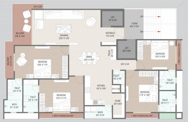  nandini-arise Floor Plan Floor Plan