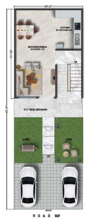  the kothi phase 2 Floor Plan Ground Floor Plan