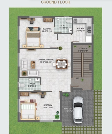 city Floor Plan Ground Floor Plan