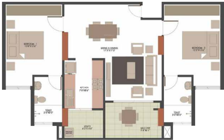Floor Plan belvedere by ukn airport district phase 2 Floor Plan Floor Plan