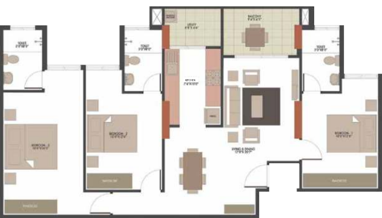 Floor Plan belvedere by ukn airport district phase 2 Floor Plan Floor Plan