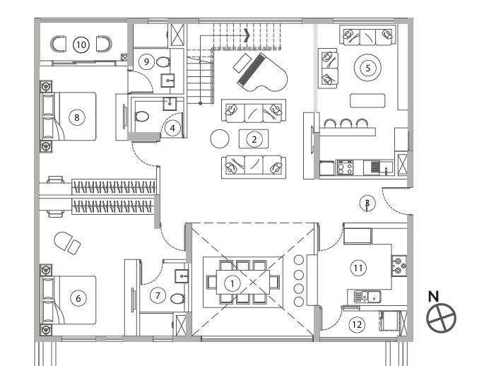 navyom phase i Floor Plan Lower Level Duplex Plan