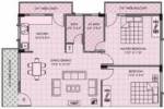 Passion Ventures Comforts Floor Plan (2BHK+2T)