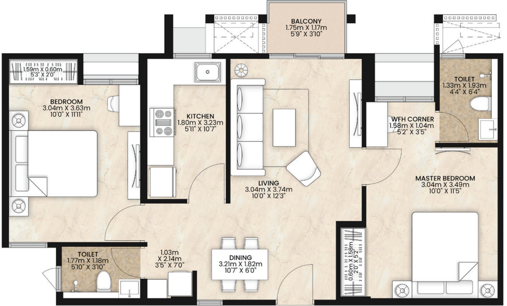 Floor Plan happinest kalyan 2 project a Floor Plan Floor Plan