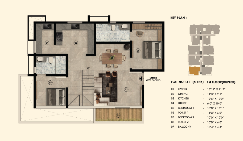 cresendo Floor Plan Lower Level Penthouse Plan