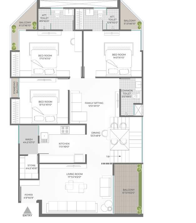  sky villas Floor Plan Floor Plan