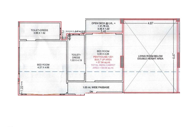 Upper Level Penthouse Plan prestige moneta Floor Plan Upper Level Penthouse Plan