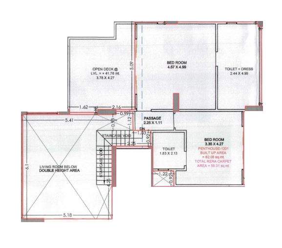  prestige moneta Floor Plan Upper Level Penthouse Plan
