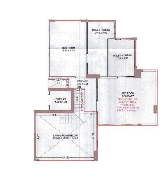  prestige moneta Floor Plan Upper Level Penthouse Plan