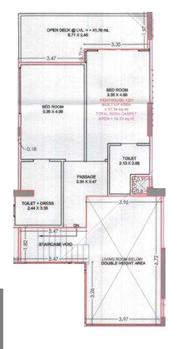  prestige moneta Floor Plan Upper Level Penthouse Plan