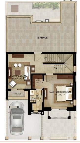  garden bay villa Floor Plan First Floor Plan