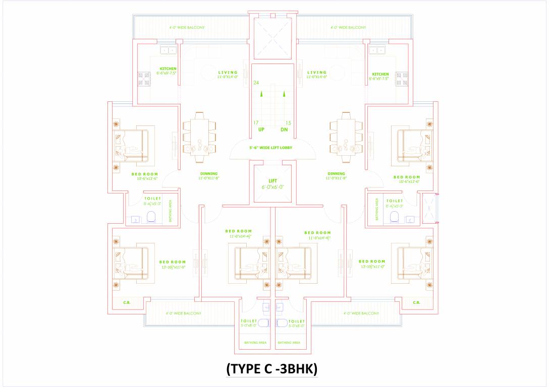  residency Floor Plan Floor Plan