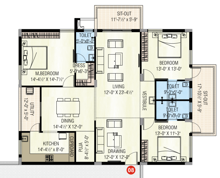  badri jishnu nivas Floor Plan Floor Plan