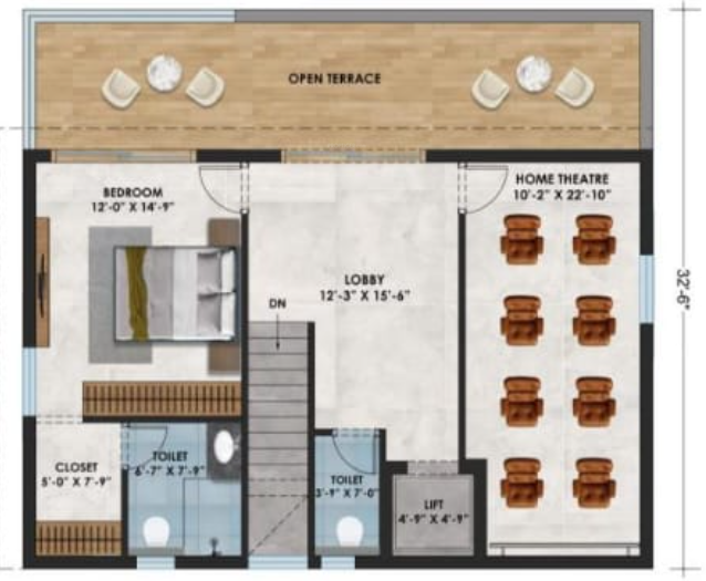 Terrace Floor Plan villas Floor Plan Terrace Floor Plan