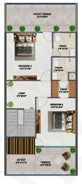 Second Floor Plan sagar sunrise bungalows Floor Plan Second Floor Plan
