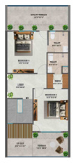 Second Floor Plan sagar sunrise bungalows Floor Plan Second Floor Plan