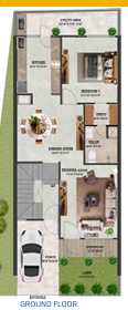 sagar sunrise bungalows Floor Plan Ground Floor Plan