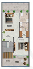 Second Floor Plan sagar sunrise bungalows Floor Plan Second Floor Plan