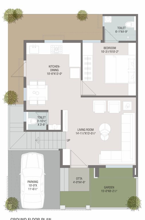  shree aarna villa Floor Plan Ground Floor Plan