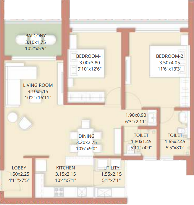 Floor Plan ekam phase 1 Floor Plan Floor Plan