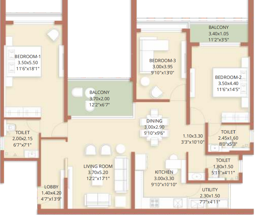 Floor Plan ekam phase 1 Floor Plan Floor Plan