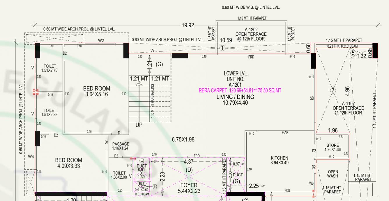Upper Level Duplex Plan link in heights Floor Plan Upper Level Duplex Plan