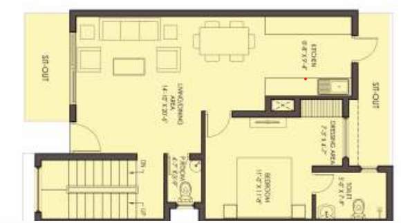 the hemisphere phase 1 golf villas Floor Plan Ground Floor Plan