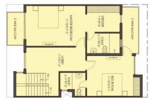 the hemisphere phase 1 golf villas Floor Plan First Floor Plan