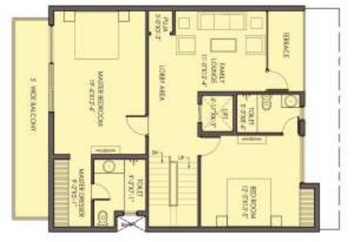 the hemisphere phase 1 golf villas Floor Plan First Floor Plan