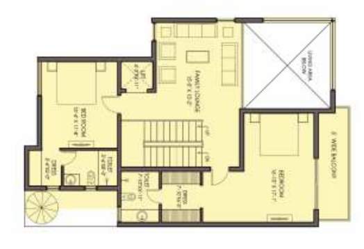 the hemisphere phase 1 golf villas Floor Plan First Floor Plan