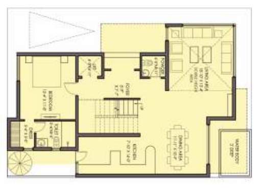 the hemisphere phase 1 golf villas Floor Plan Ground Floor Plan
