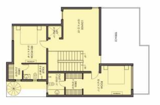 Second Floor Plan the hemisphere phase 1 golf villas Floor Plan Second Floor Plan