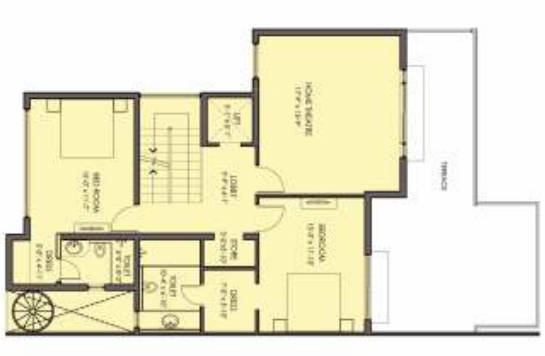 Second Floor Plan the hemisphere phase 1 golf villas Floor Plan Second Floor Plan