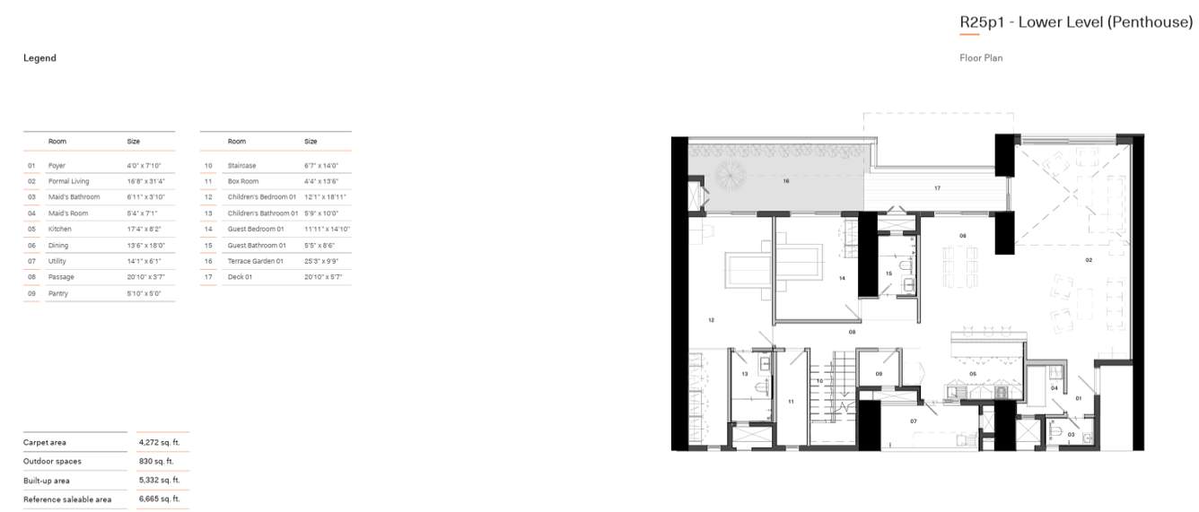 pursuit of a radical rhapsody  Floor Plan Lower Level Penthouse Plan