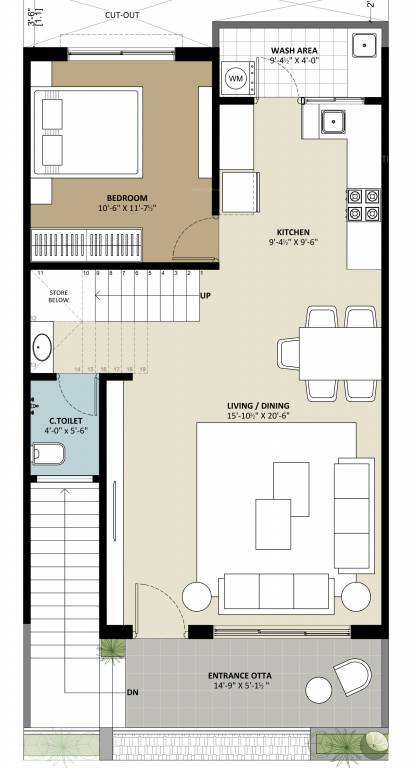 dhanush villa Floor Plan First Floor Plan