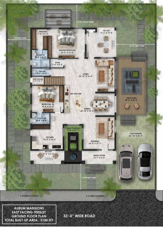  ankura konak mansions Floor Plan Ground Floor Plan