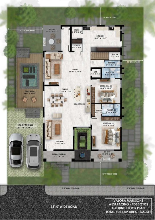  ankura konak mansions Floor Plan Ground Floor Plan
