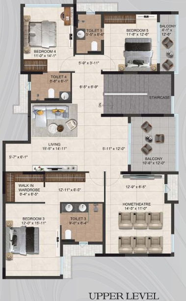 Upper Level Duplex Plan eternity Floor Plan Upper Level Duplex Plan
